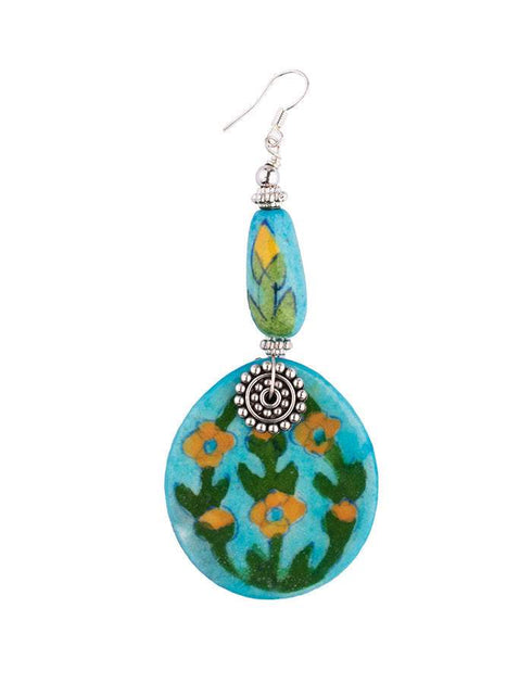 Oval Pendant Earrings